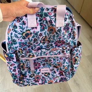 Vera Bradley ReActive Campus Totepack Cloud Vine Multi print backpack purple